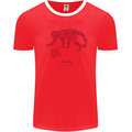 Chinese Zodiac Shengxiao Year of the Monkey Mens Ringer T-Shirt FotL Red/White