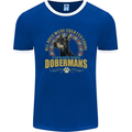 A Dobermans Dog Mens Ringer T-Shirt FotL Royal Blue/White