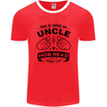 An Uncle Nob Head Looks Like Uncle's Day Mens Ringer T-Shirt FotL Red/White