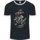 Sexy Engine Muscle Car Hot Rod Hotrod Mens Ringer T-Shirt FotL Black/White