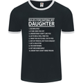 Rules for Dating My Daughter Father's Day Mens Ringer T-Shirt FotL Black/White