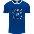 A Butterfly Collection Rhopalocera Mens Ringer T-Shirt FotL Royal Blue/White