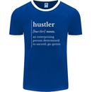 Hustler Definition Hustle Mens Ringer T-Shirt FotL Royal Blue/White