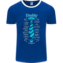 Daddy Fathers Day Tie Funny Dad Mens Ringer T-Shirt FotL Royal Blue/White