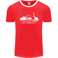 Noahs Ark Dinosaurs T-Rex Atheist Atheism Mens Ringer T-Shirt FotL Red/White