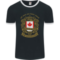 All Men Are Born Equal Canadian Canada Mens Ringer T-Shirt FotL Black/White