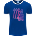 Virgo Woman Star Sign Astrological Zodiac Mens Ringer T-Shirt Royal Blue/White