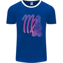 Virgo Woman Star Sign Astrological Zodiac Mens Ringer T-Shirt Royal Blue/White