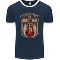 I Know It’s Only Rock ’n’ Roll Music Guitar Mens Ringer T-Shirt FotL Navy Blue/White