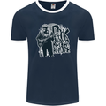 Rock Was Better Before Electric Guitar Music Mens Ringer T-Shirt FotL Navy Blue/White