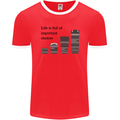 Photography Important Choices Photographer Mens Ringer T-Shirt FotL Red/White