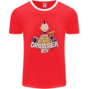 The Little Drummer Boy Funny Drumming Drum Mens Ringer T-Shirt FotL Red/White