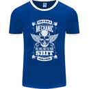 Funny Im a Mechanic No Wont Fix For Free Mens Ringer T-Shirt FotL Royal Blue/White