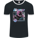 Born Aries Birthday Star Sign Mens Ringer T-Shirt FotL Black/White