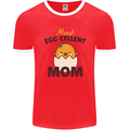 Mother's Day Easter Most Egg-cellent Mom Mens Ringer T-Shirt FotL Red/White