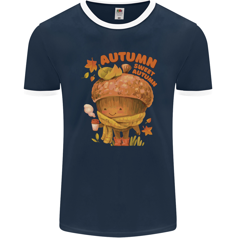Sweet Autumn Mens Ringer T-Shirt FotL Navy Blue/White