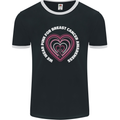 Breast Cancer Awareness I Wear Pink Mens Ringer T-Shirt FotL Black/White