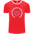 Breast Cancer Awareness I Wear Pink Mens Ringer T-Shirt FotL Red/White