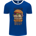 Sweet Dreams are Made of Beef BBQ Chef Mens Ringer T-Shirt FotL Royal Blue/White