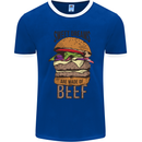 Sweet Dreams are Made of Beef BBQ Chef Mens Ringer T-Shirt FotL Royal Blue/White