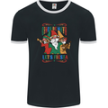 Cinco De Mayo Lets Fiesta Funny Gnomes Mens Ringer T-Shirt FotL Black/White