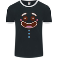 A GingerBread Man Mens Ringer T-Shirt FotL Black/White