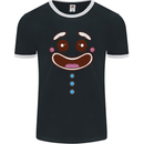 A GingerBread Man Mens Ringer T-Shirt FotL Black/White