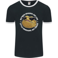 Bearded Dragons Like Little Dinosaurs Mens Ringer T-Shirt FotL Black/White