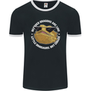 Bearded Dragons Like Little Dinosaurs Mens Ringer T-Shirt FotL Black/White
