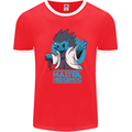 Master Hedgehog Funny Movie Parody Mens Ringer T-Shirt FotL Red/White