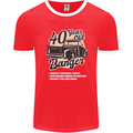 40 Year Old Banger Birthday 40th Year Old Mens Ringer T-Shirt FotL Red/White