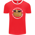 Bearded Dragons Like Little Dinosaurs Mens Ringer T-Shirt FotL Red/White