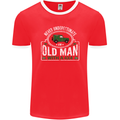 An Old Man With a 4x4 Off Roading Off Road Mens Ringer T-Shirt FotL Red/White