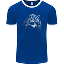 A Raccoon with an Eyepatch Mens Ringer T-Shirt FotL Royal Blue/White
