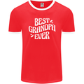 Best Grandpa Ever Grandparents Day Mens Ringer T-Shirt FotL Red/White