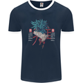 Chinese Zodiac Year of the Rooster Mens Ringer T-Shirt FotL Navy Blue/White