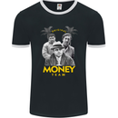 Money Team Pablo Escobar El Chapo Al Capone Mens Ringer T-Shirt FotL Black/White
