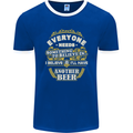 I'll Have Another Beer Funny Alcohol Mens Ringer T-Shirt FotL Royal Blue/White