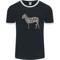 A Zebra Mens Ringer T-Shirt FotL Black/White