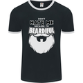 Beardiful Funny Beard Mens Ringer T-Shirt FotL Black/White