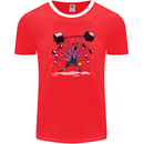 Octopus Gym Training Top Bodybuilding Mens Ringer T-Shirt FotL Red/White