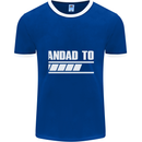 Grandad to Be Newborn Baby Grandparent Mens Ringer T-Shirt FotL Royal Blue/White