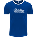 Knights Tempar St Georges Day Crusaders Mens Ringer T-Shirt FotL Royal Blue/White