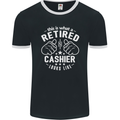 This Is What a Retired Cashier Looks Like Mens Ringer T-Shirt FotL Black/White