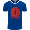 Unlock Your Mind Psychology Psychologist Mens Ringer T-Shirt Royal Blue/White