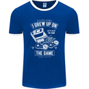 I Grew up on the Gamer Funny Gaming Mens Ringer T-Shirt FotL Royal Blue/White