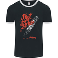 Dirt Rider Motocross MotoX Bike Motosports Mens Ringer T-Shirt FotL Black/White