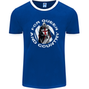 St Georges Day For Queen & Country England Mens Ringer T-Shirt FotL Royal Blue/White