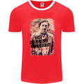 Pablo Escobar Me Matan Limon Mens Ringer T-Shirt FotL Red/White