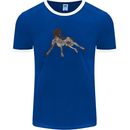 German Shorthaired Pointer Dog Mens Ringer T-Shirt FotL Royal Blue/White